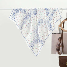 Load image into Gallery viewer, Blue Cherry Bandana Scarf
