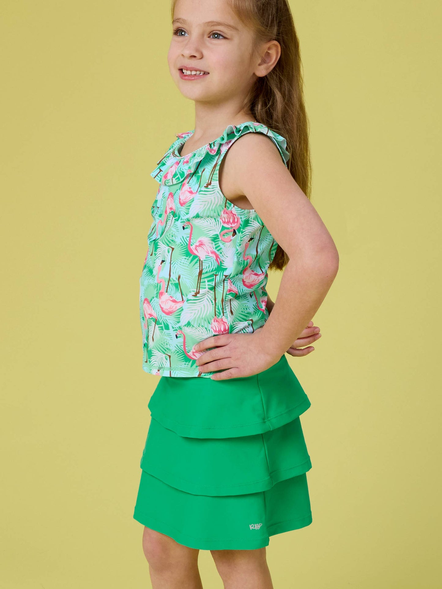 Tiered Active Skort | GIRLS | Green