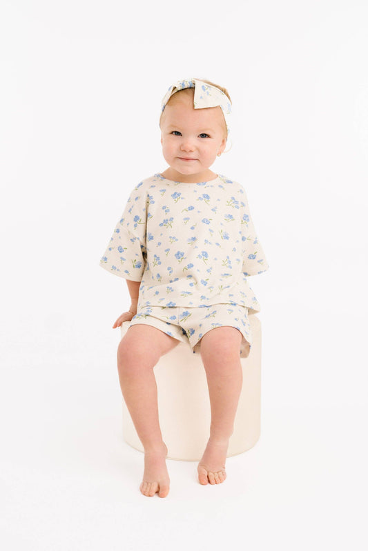 Blue Blooms Slouchy Set