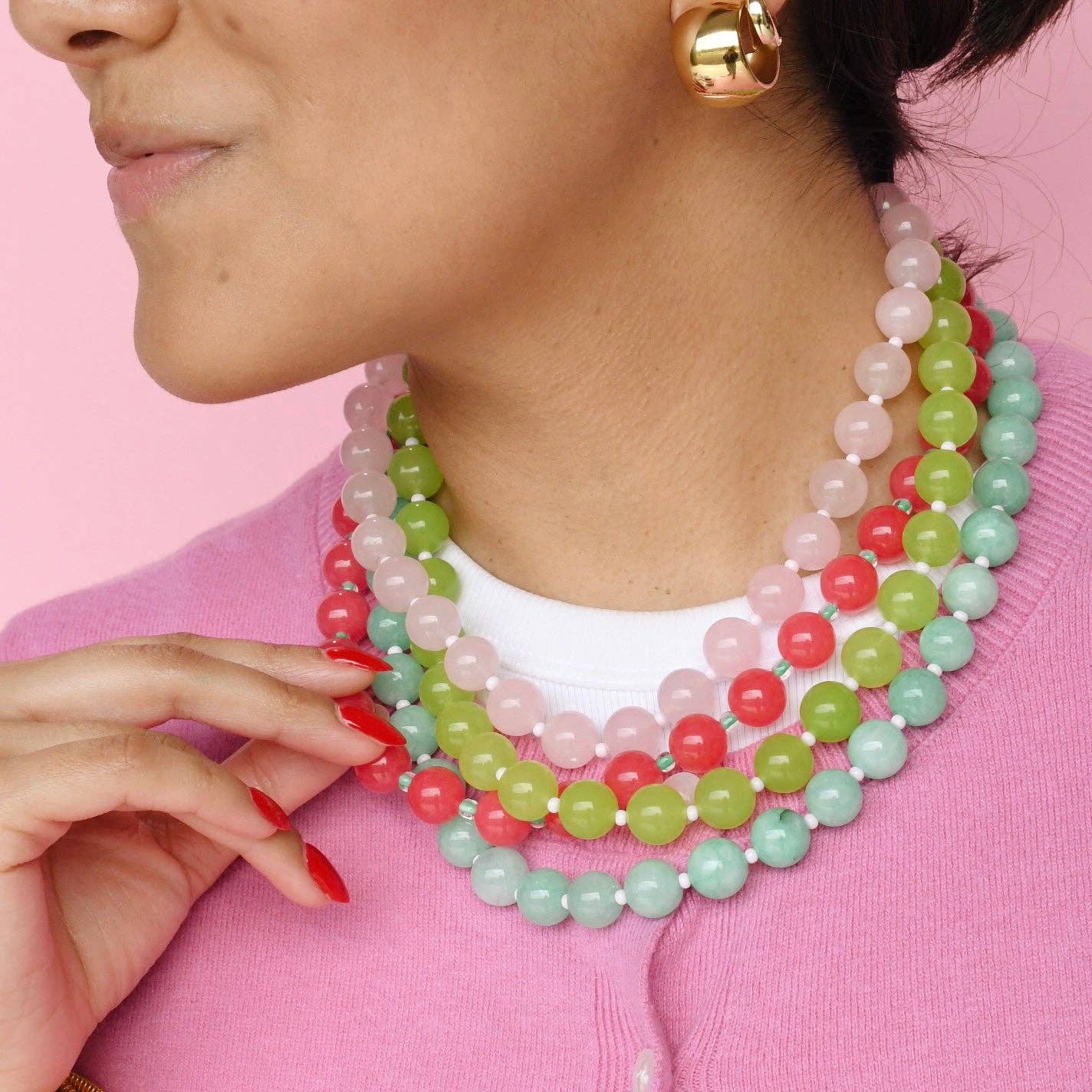 Love Big Necklaces: Green
