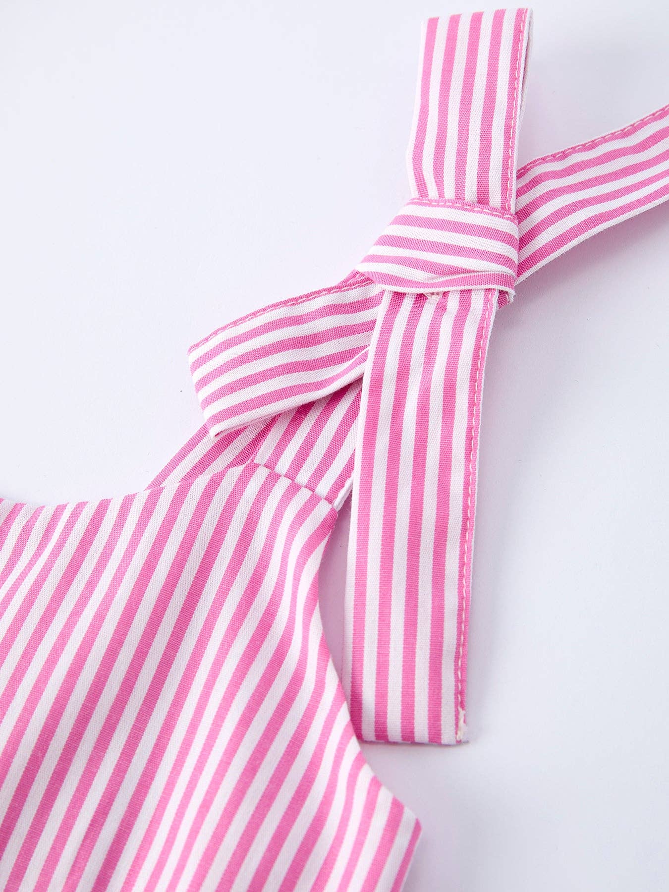 Pink Summer Stripe Ruffle Dress | GIRLS
