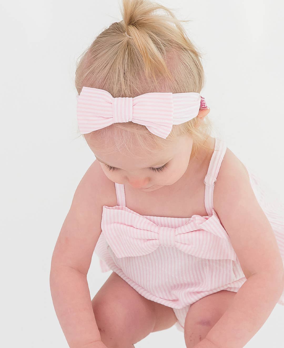 Seersucker Bow Romper