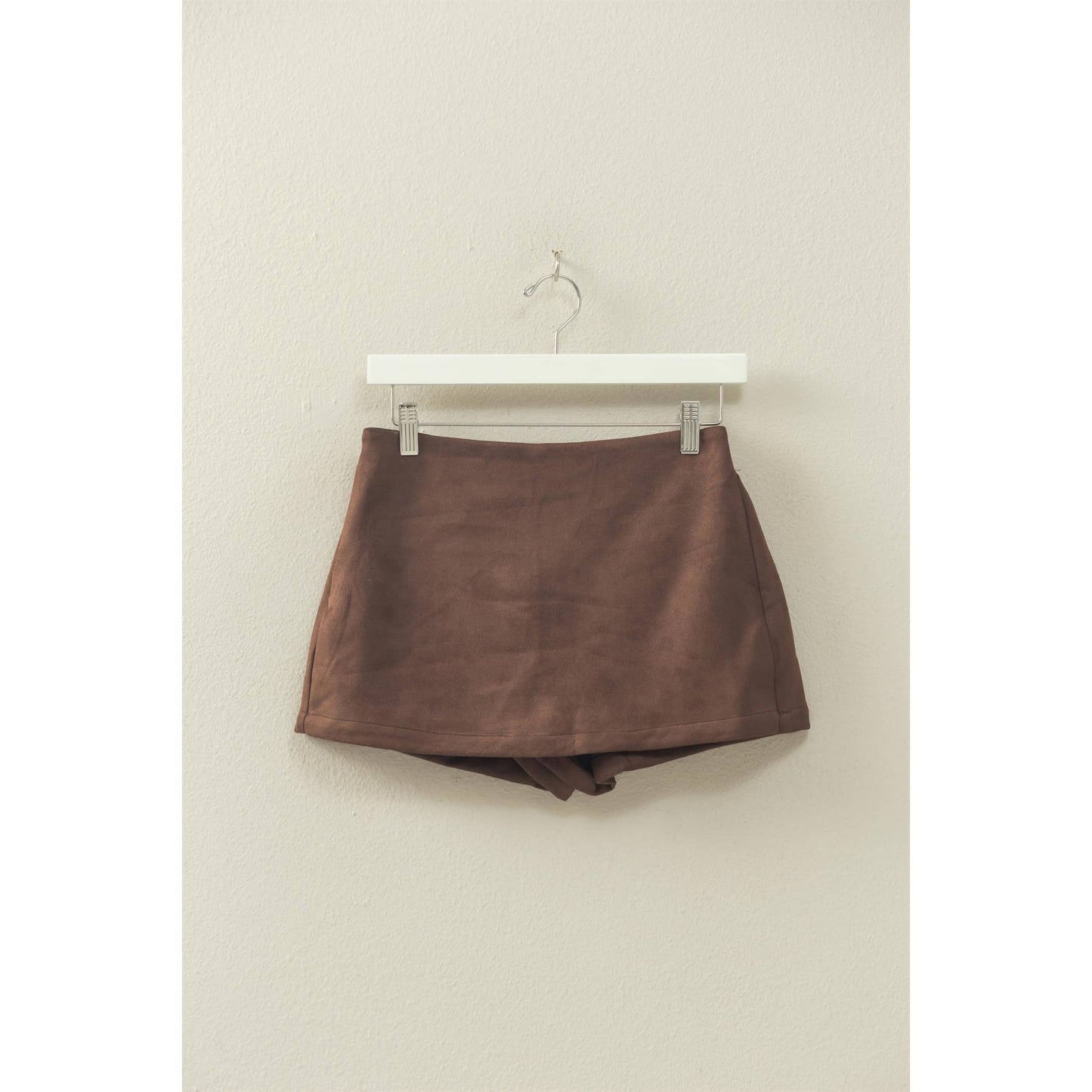 Chocolate Suede Skort