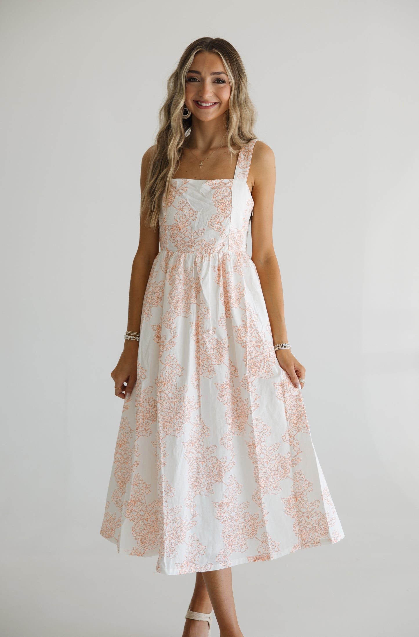 Tangerine Spring Midi | Orange