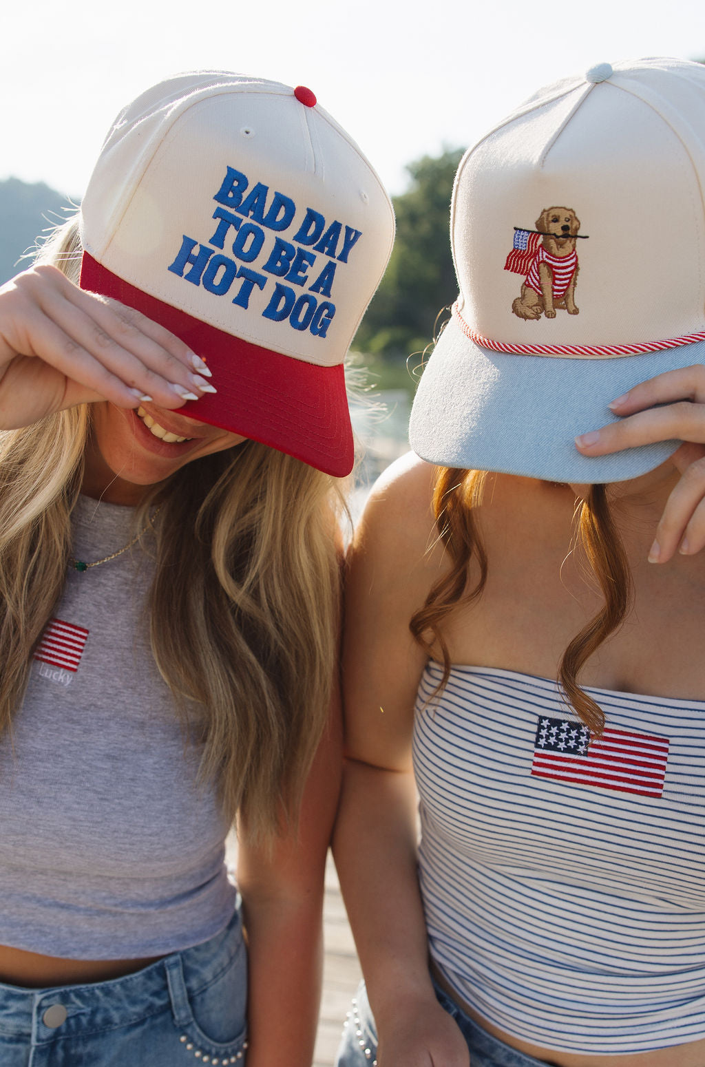 All American Pup Hat | Light Denim