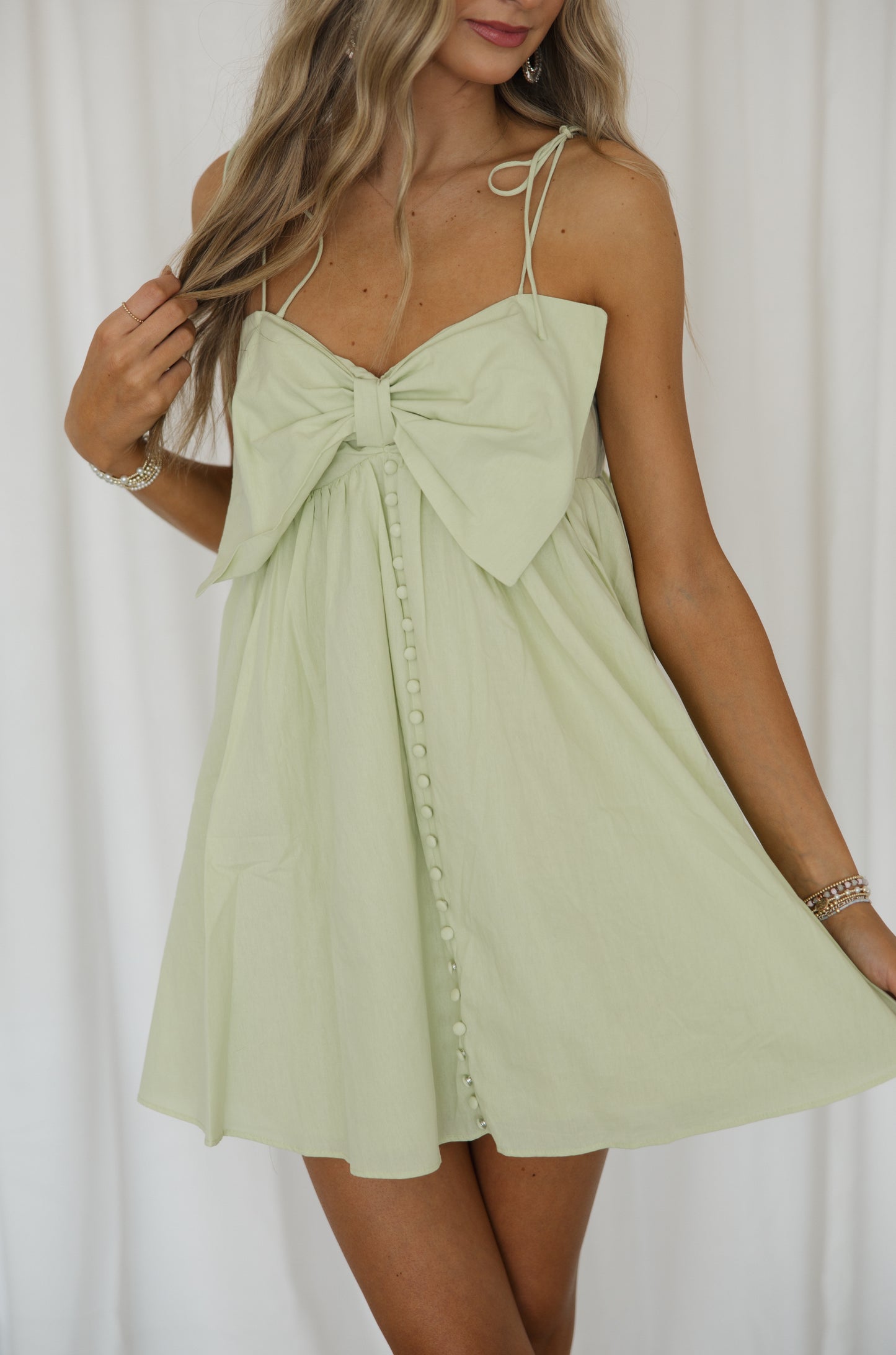 Sweet as Spring Dress| Lime