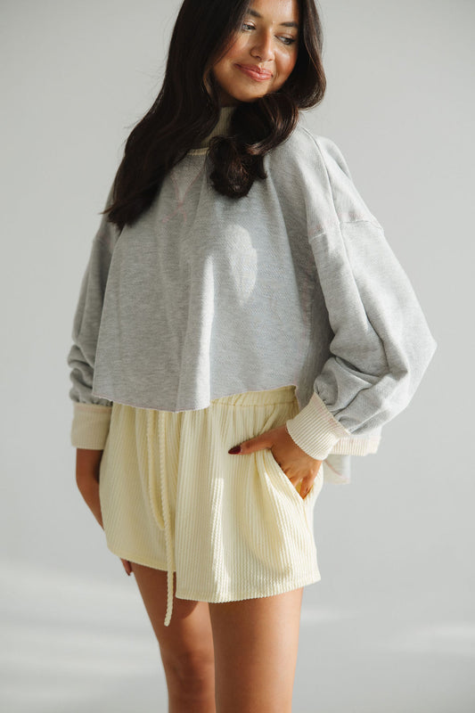 Lemon Textured Shorts