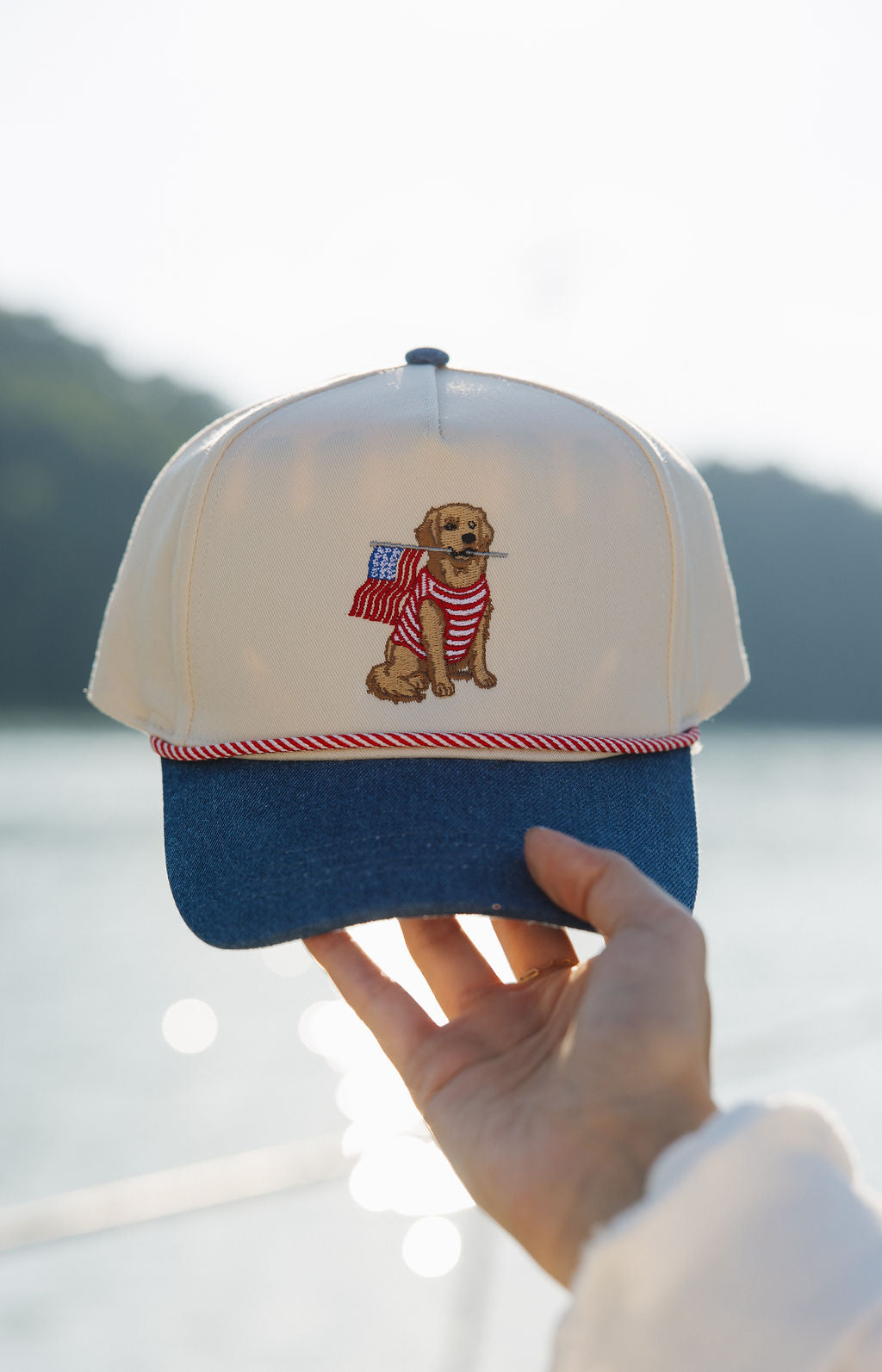 All American Pup Hat: Dark Denim