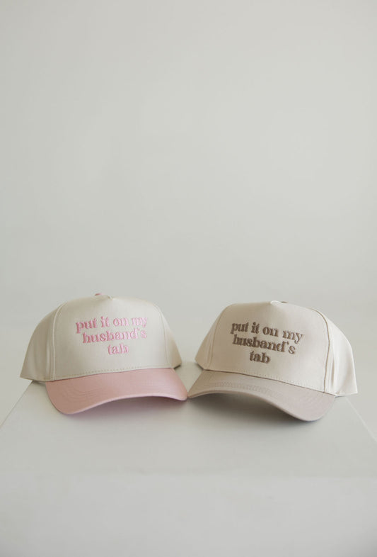 Put it on my husband's tab Hat | Beige