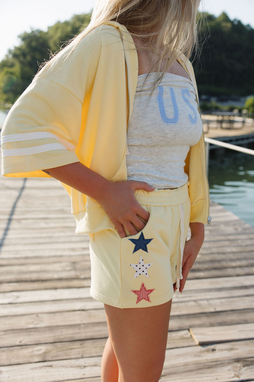 Star Girl Patchwork Hoodie
