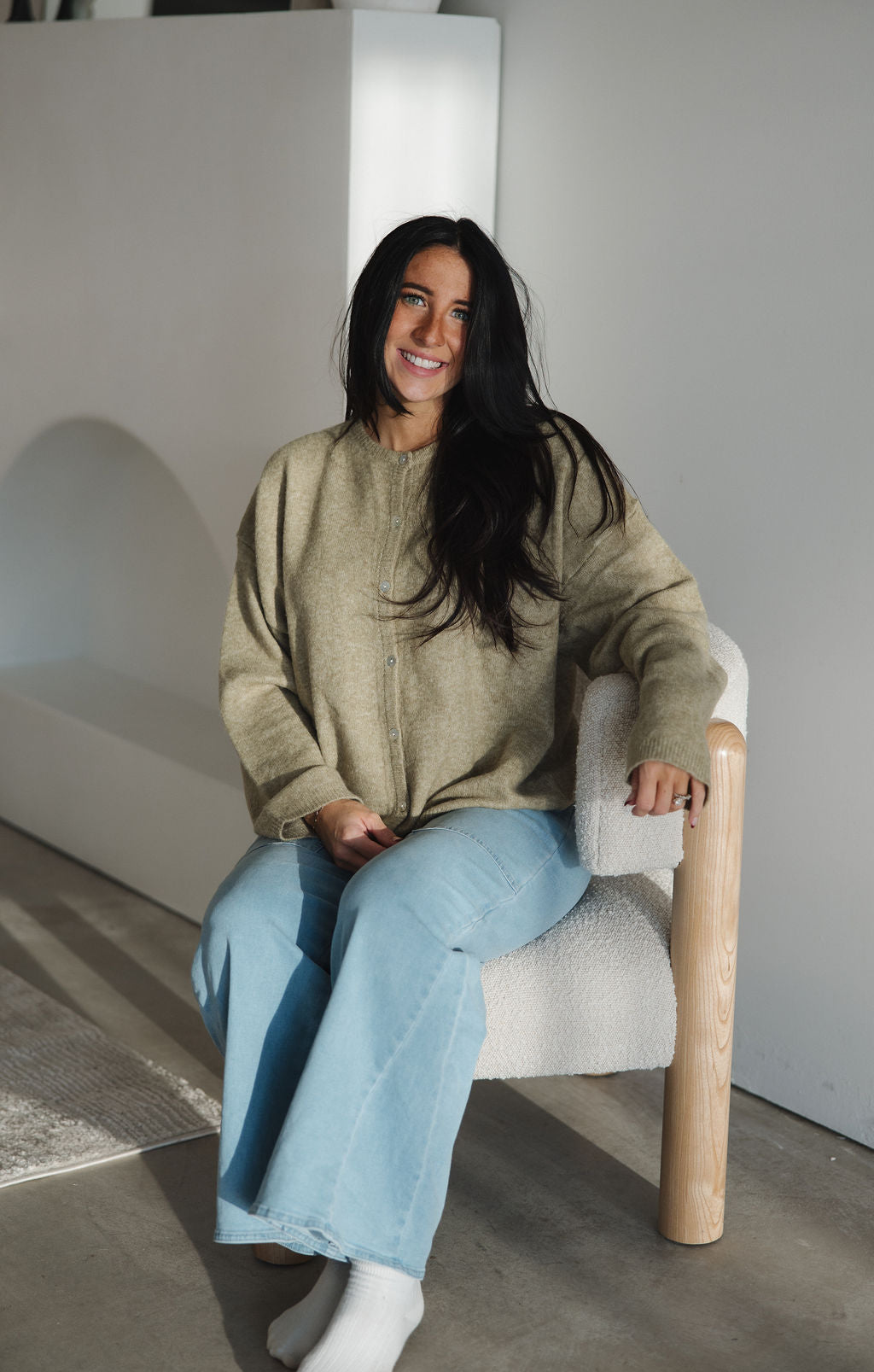 The Annie Cardigan | Olive