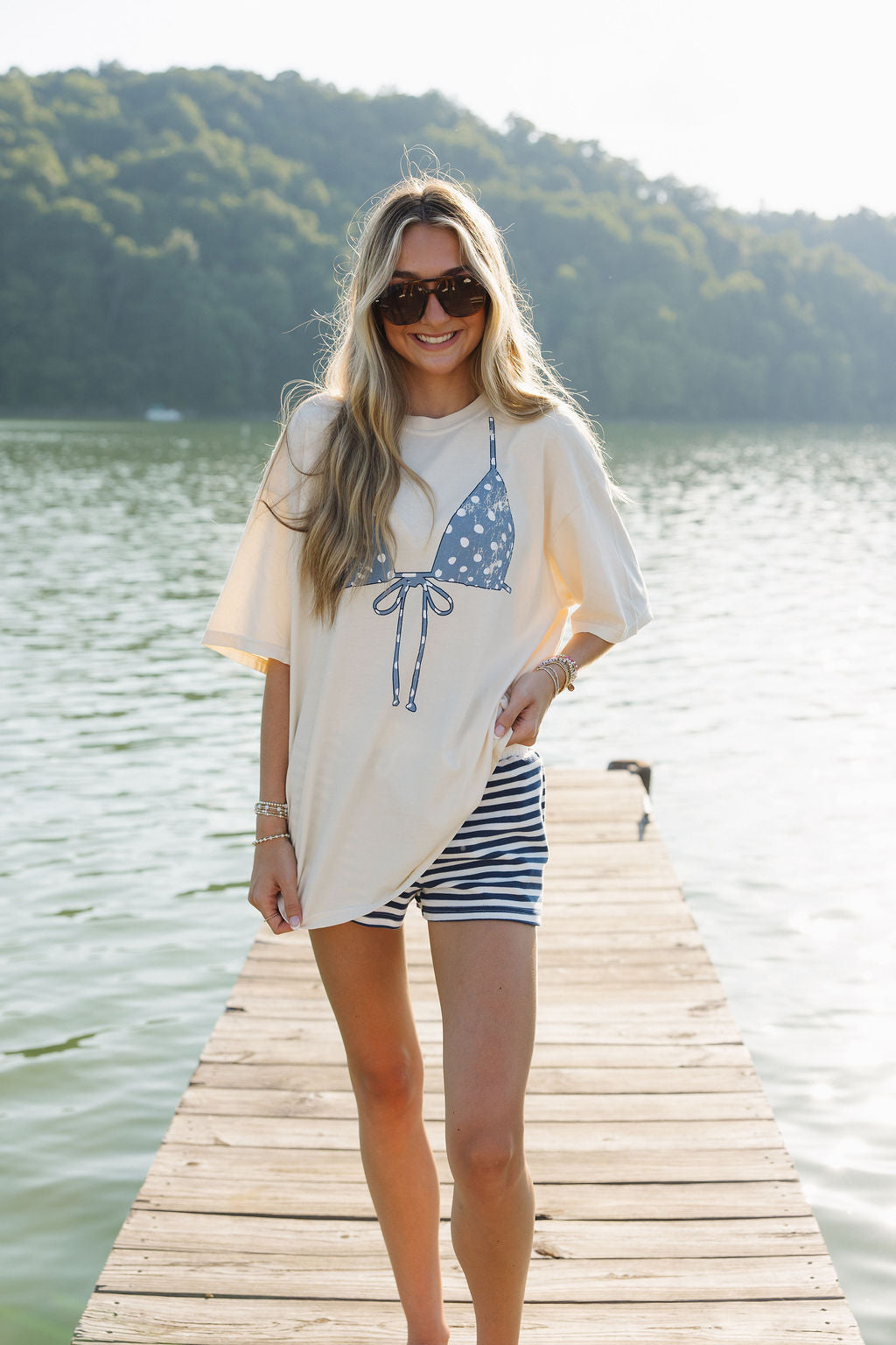 Polka Dot Bikini Top Tee