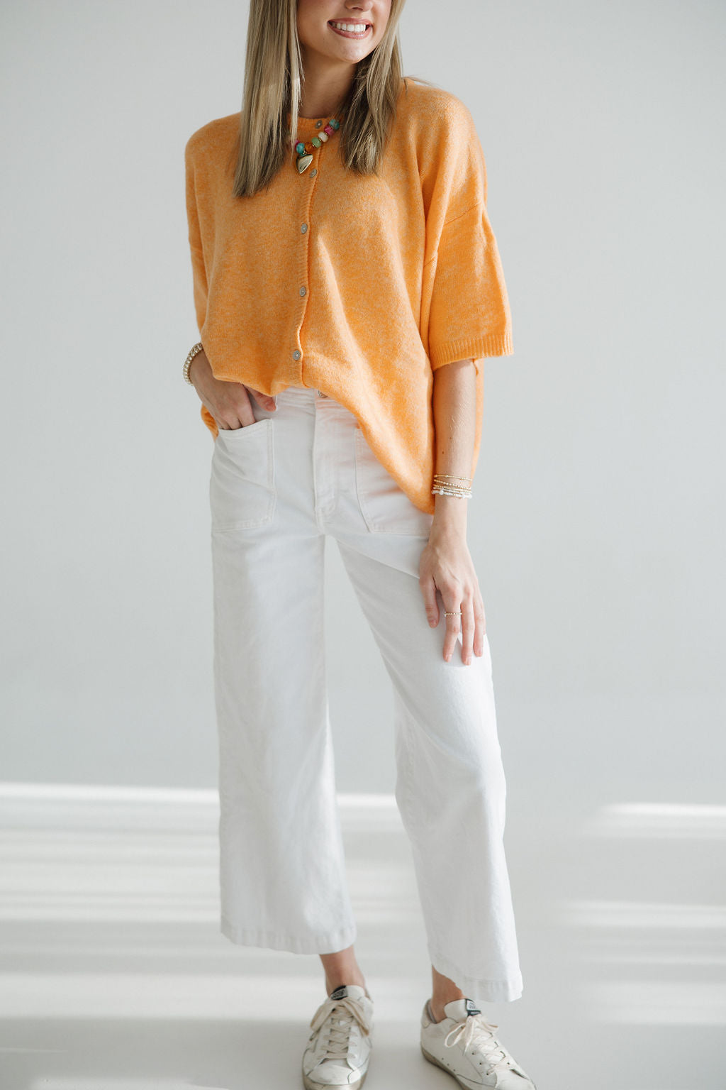 The Cloud Cardi | Orange
