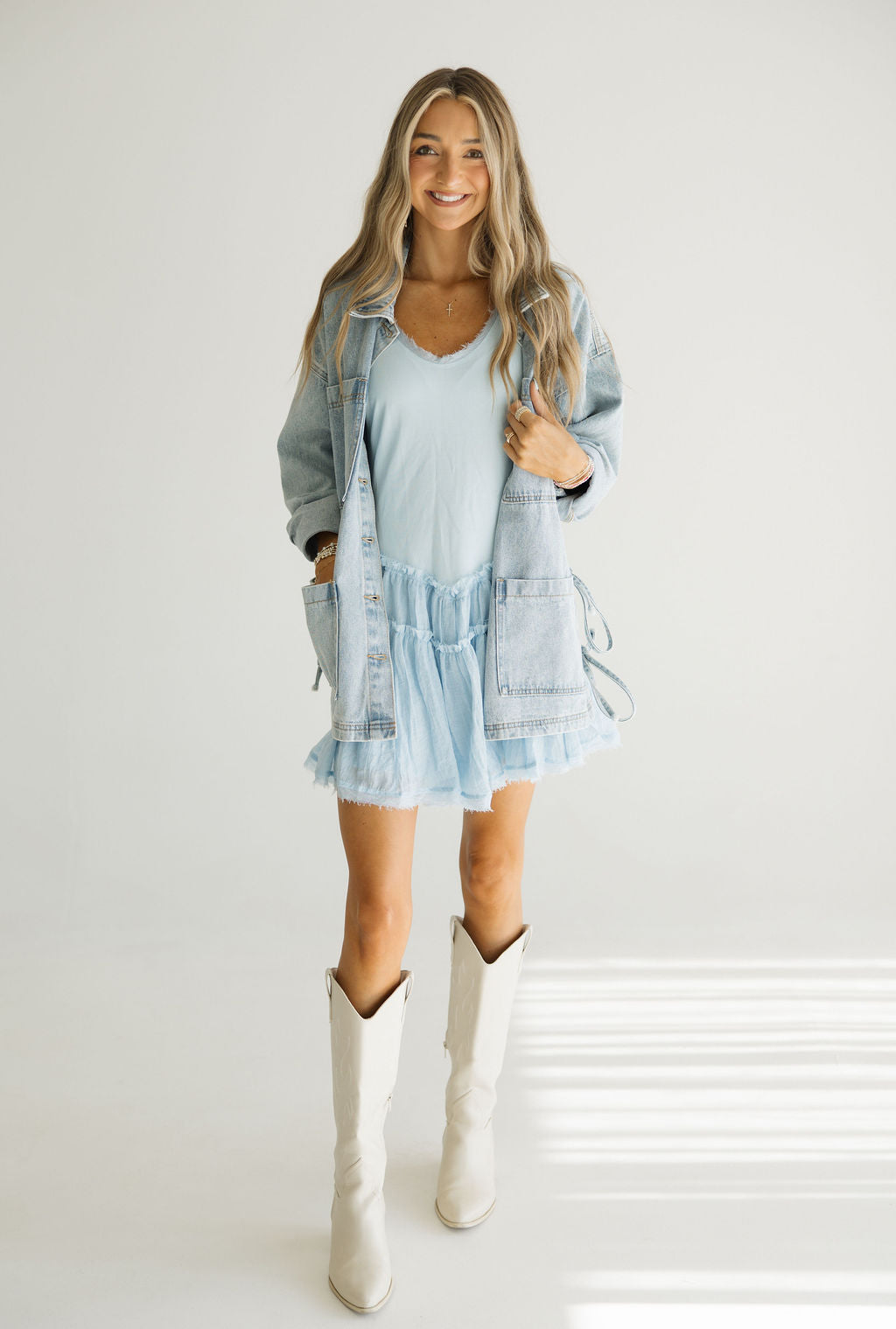 Falling For You Dress | Sky Blue