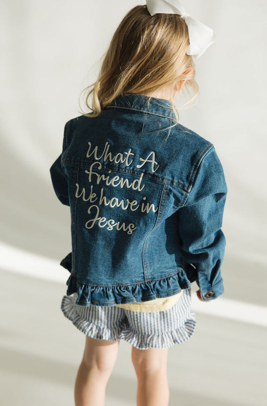 What a friend we have in Jesus Denim Jacket