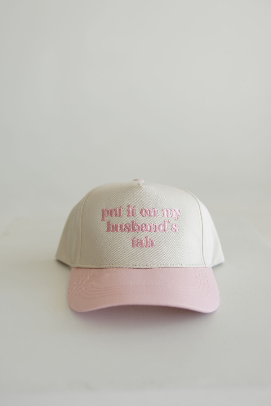 Put it on my husband's tab Hat | Pink