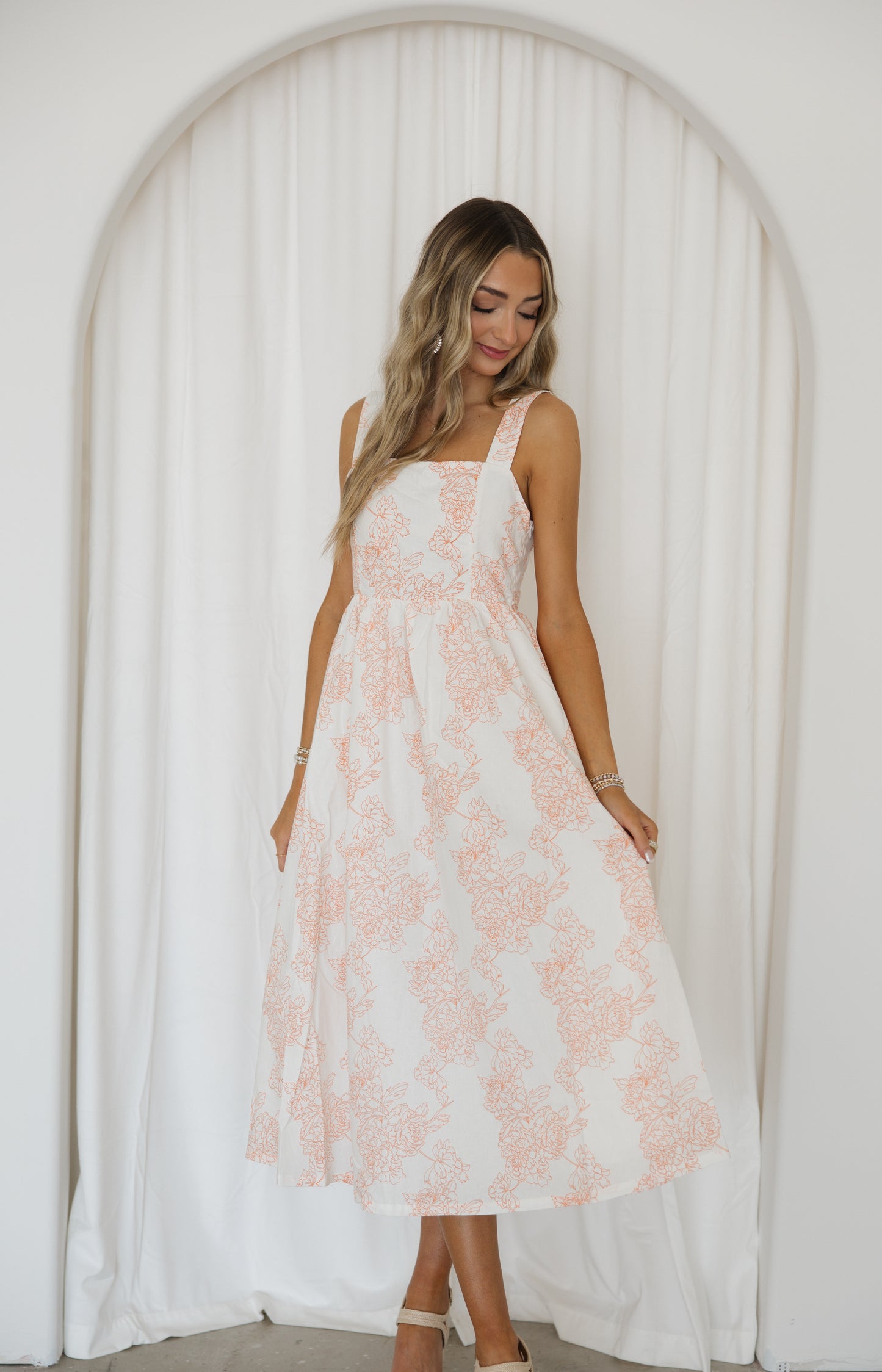 Tangerine Spring Midi | Orange