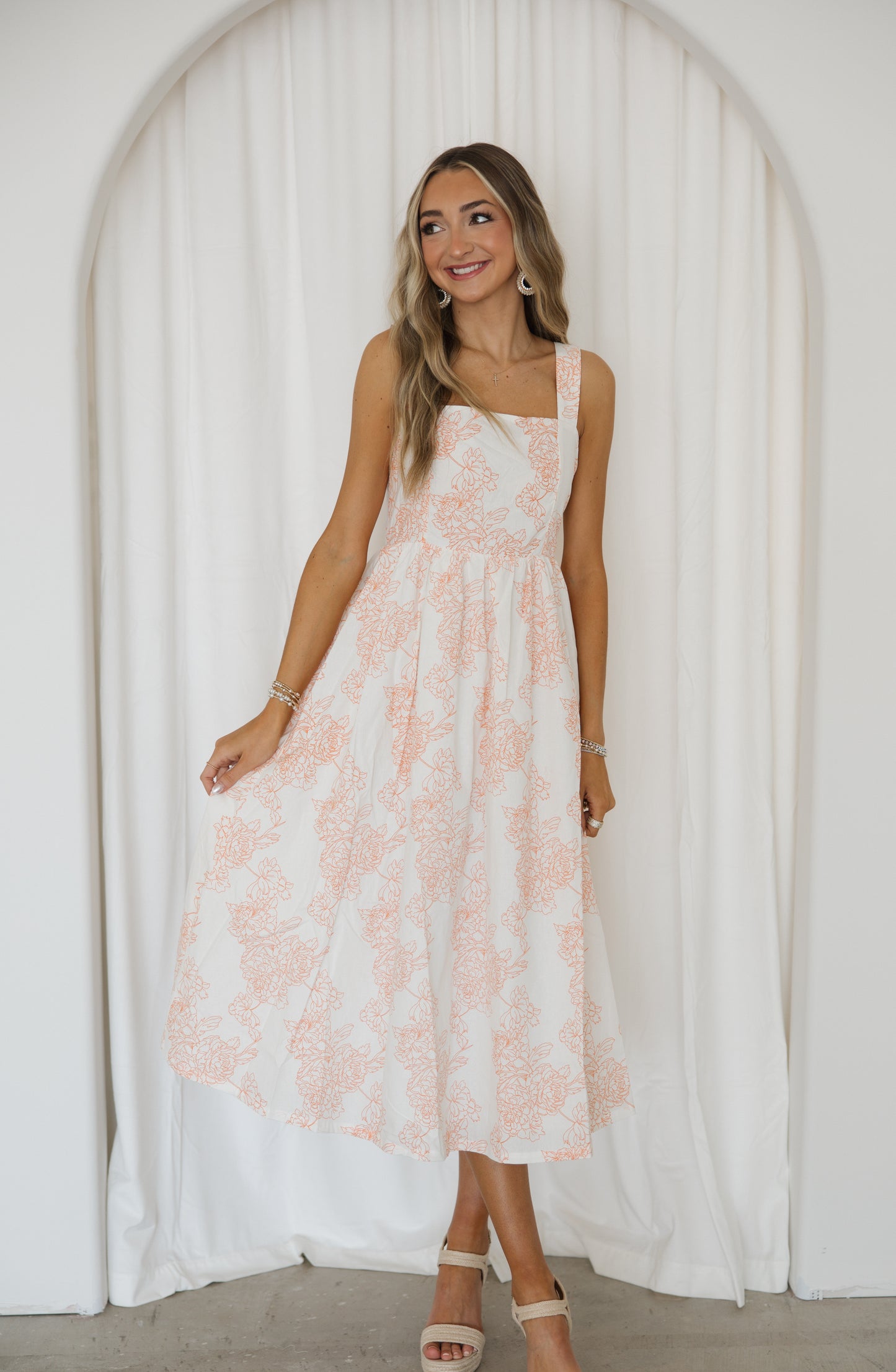 Tangerine Spring Midi | Orange
