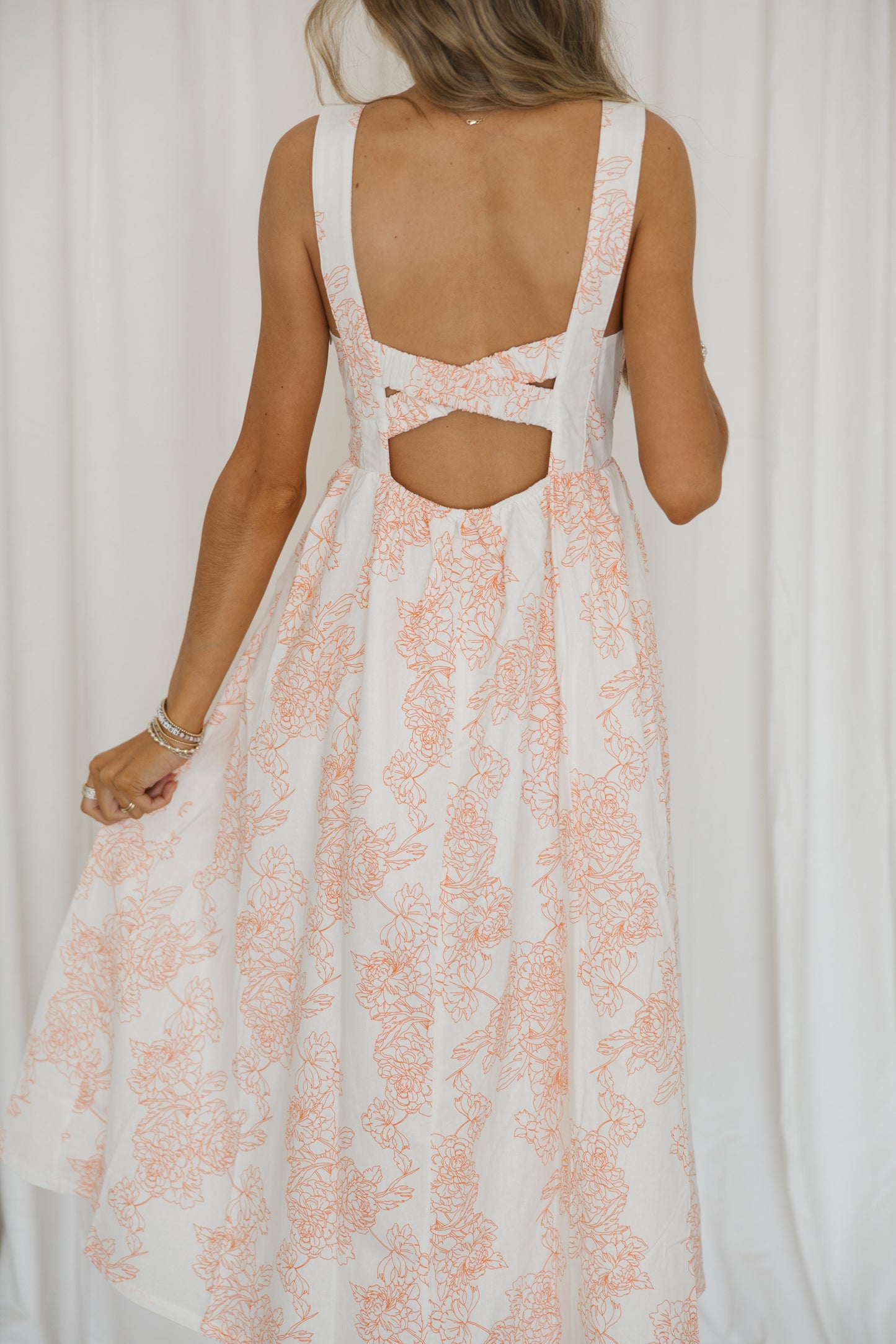 Tangerine Spring Midi | Orange