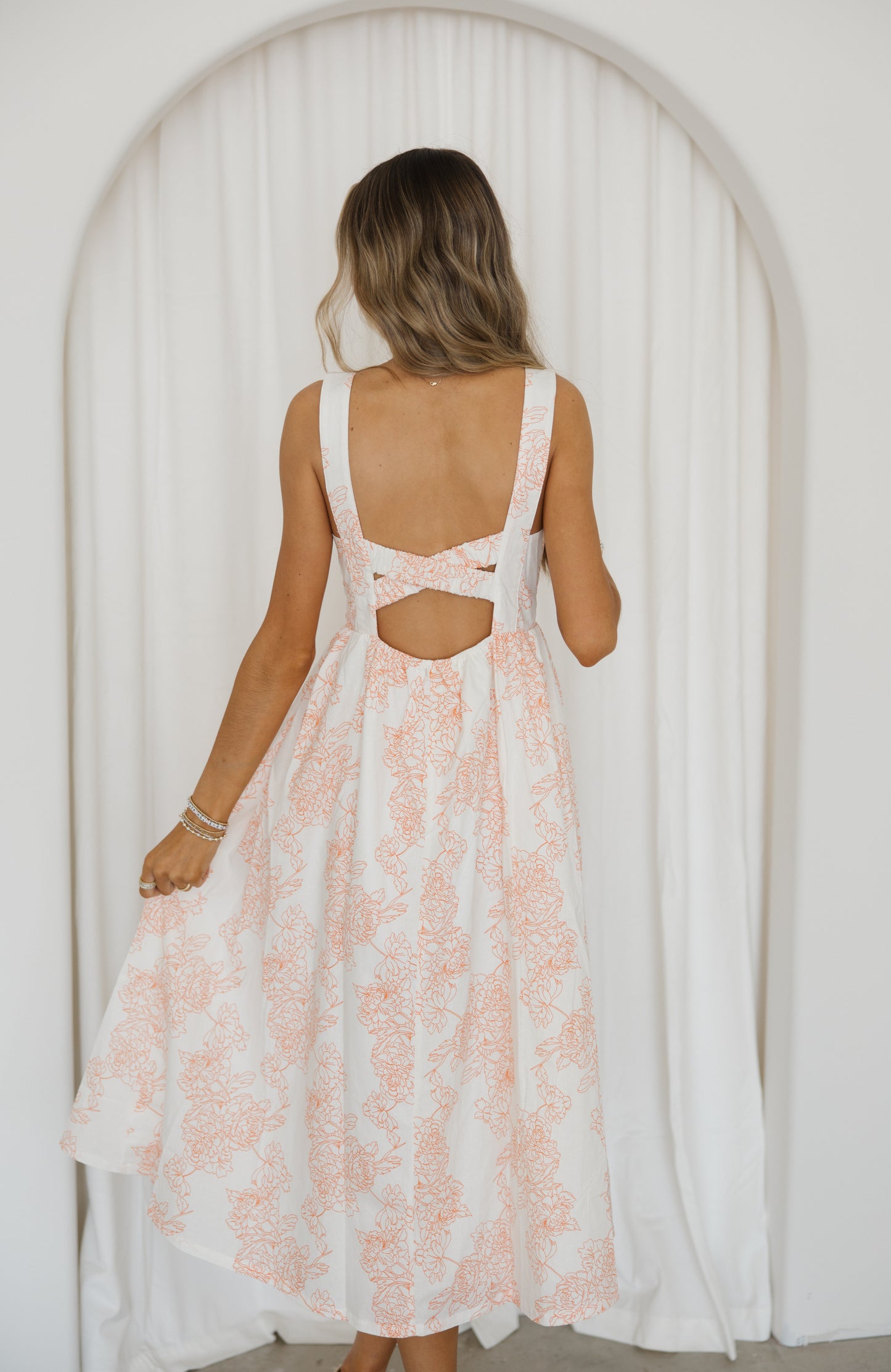 Tangerine Spring Midi | Orange