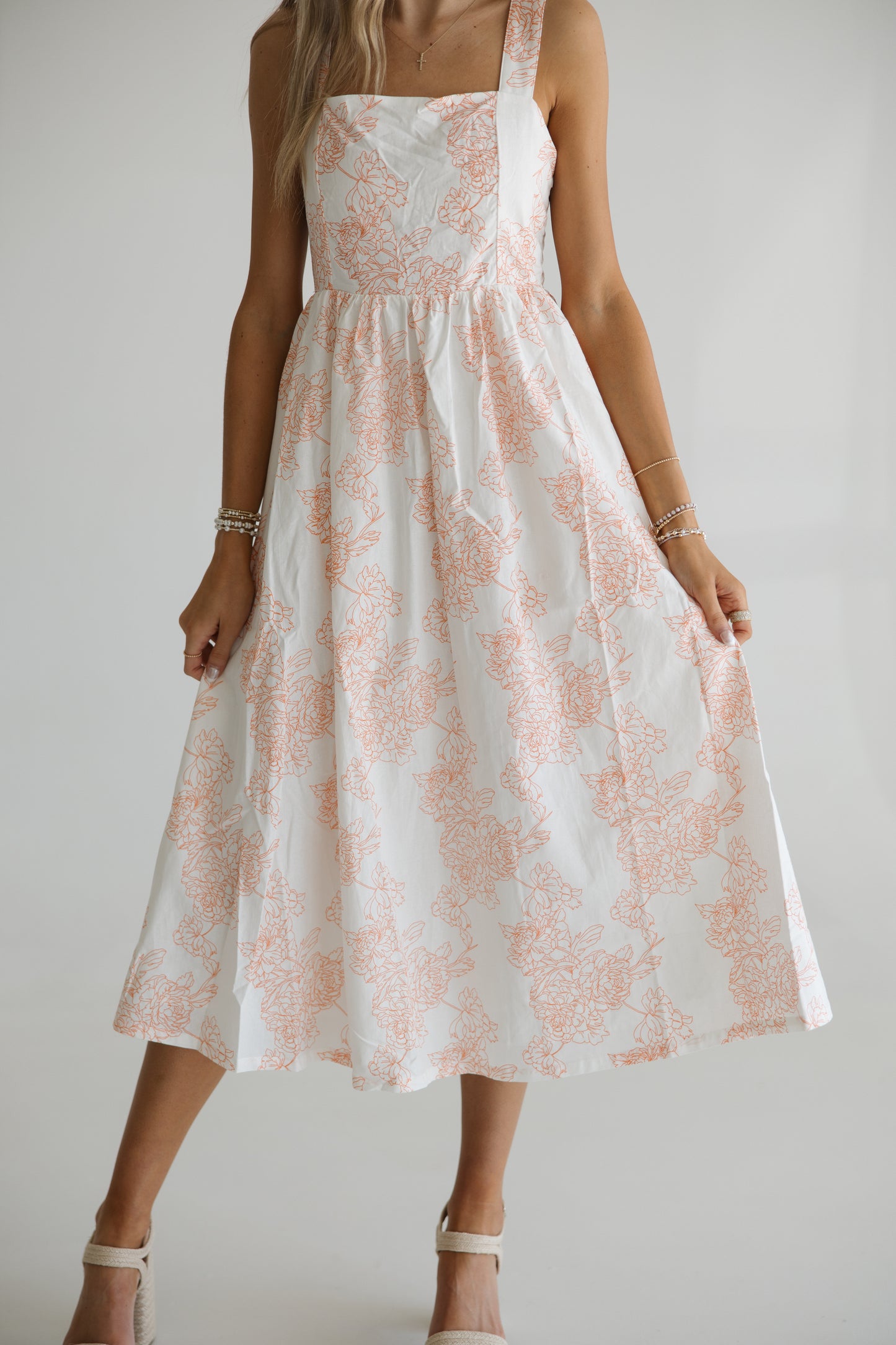 Tangerine Spring Midi | Orange