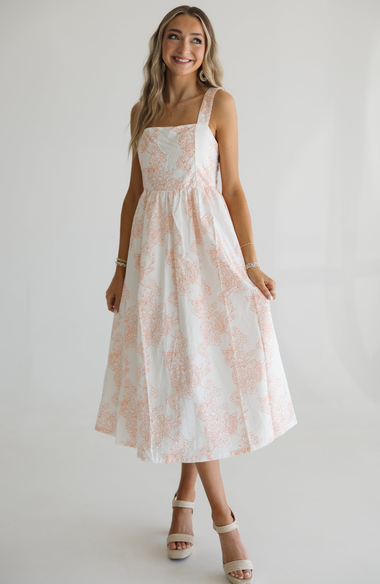 Tangerine Spring Midi | Orange