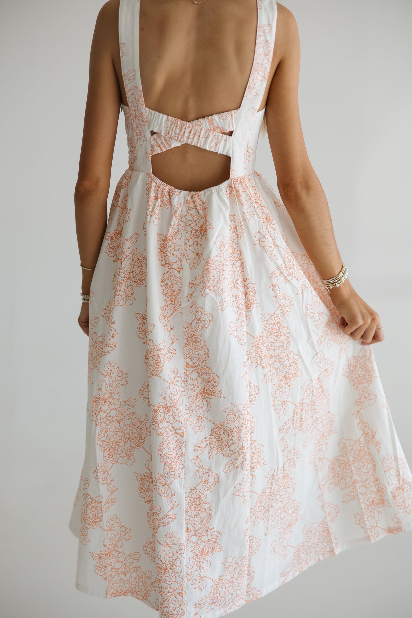 Tangerine Spring Midi | Orange